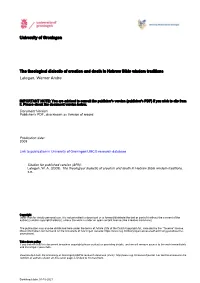University of Groningen the Theological Dialectic of Creation And