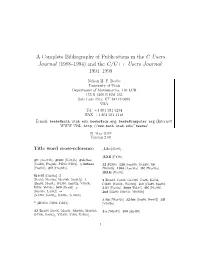 (1988–1994) and the C/C++ Users Journal: 1994–1999