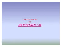 Air Powered Car Abstract