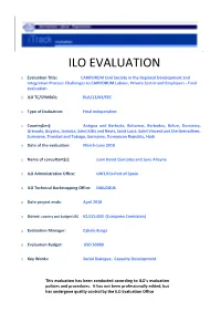 Challenges to CARIFORUM Labour, Private Sector and Employers - Final Evaluation