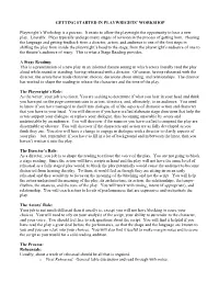Getting Started in Playwright's Workshop