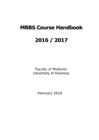 MBBS Course Handbook