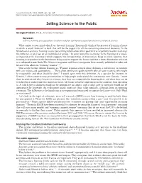Selling-Science-To-Public.Pdf