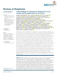 Understanding of Contemporary Regional Sea‐Level Change And