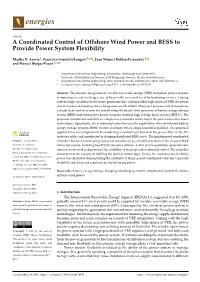 A Coordinated Control of Offshore Wind Power and BESS to Provide Power System Flexibility