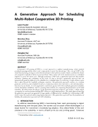 A Generative Approach for Scheduling Multi-Robot Cooperative 3D Printing