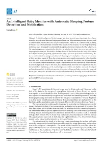 An Intelligent Baby Monitor with Automatic Sleeping Posture Detection and Notiﬁcation