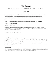 Cabinet Minute DEV-19-MIN-0008