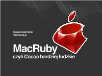 Hotcocoa, Cd Macruby