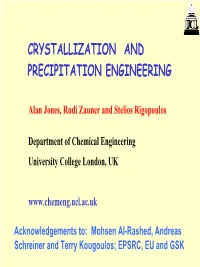 Mixing, Crystallization and Separation