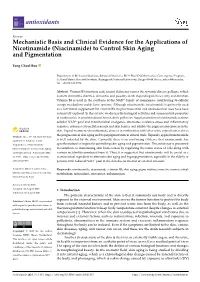 (Niacinamide) to Control Skin Aging and Pigmentation