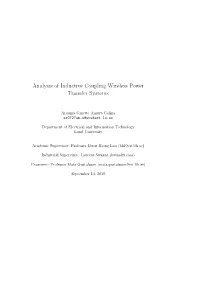 Analysis of Inductive Coupling Wireless Power Transfer Systems