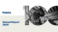 Annual Report 2020 ANNUAL REPORT 2020
