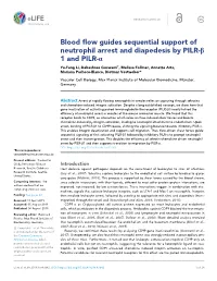 Blood Flow Guides Sequential Support of Neutrophil Arrest and Diapedesis