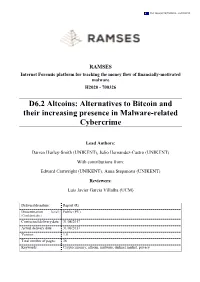 D6.2 Altcoins – Alternatives to Bitcoin and Their Increasing Presence In