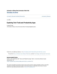 Exploring Tech Tools and Productivity Apps