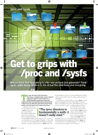 Get to Grips with /Proc and /Sysfs