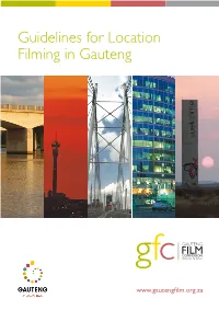 Guidelines for Location Filming in Gauteng Johannesburg Skyline at Sunset (Image Courtesy of Johannesburg Tourism Company/Walter Knirr)