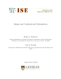 Integer and Combinatorial Optimization