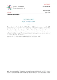 RESTRICTED WT/TPR/S/408 9 February 2021