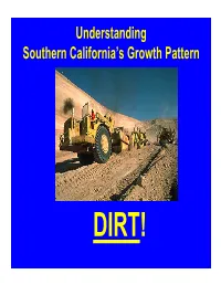 Understanding California's Growth Pattern