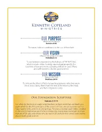 2018 KCM Purpose Vision Mission Statement.Indd