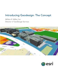 Introducing Geodesign: the Concept