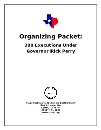 200Th Execution Organizing Packet