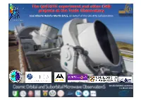 The QUIJOTE Experiment and Other CMB Projects at the Teide Observatory José Alberto Rubiño-Mar�N (IAC), on Behalf of the QUIJOTE Collabora�On