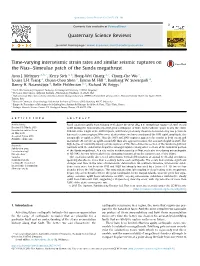 Time-Varying Interseismic Strain Rates and Similar Seismic Ruptures on the Niasesimeulue Patch of the Sunda Megathrust