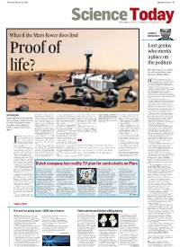 What If the Mars Rover Does Find Lostgenius Whomerits Aplaceon Thepodium