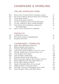 Champagne & Sparkling