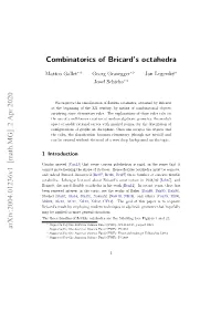 Combinatorics of Bricard's Octahedra Arxiv:2004.01236V1 [Math.MG] 2