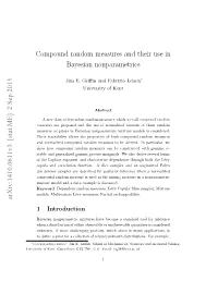 Compound Random Measures and Their Use in Bayesian Nonparametrics