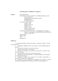 Evaluating Ideas Questions to Ask Yourself When Evaluating What You Read