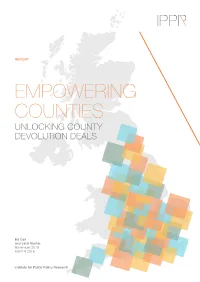 IPPR | Empowering Counties: Unlocking County Devolution Deals ABOUT the AUTHORS