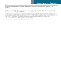 SUPPLEMENTARY APPENDIX Immunohistochemical Detection of Inhibitor of DNA Binding 3 Mutational Variants in Mature Aggressive B-Cell Lymphoma