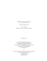 The Role of Classroom Assessment in Teaching and Learning