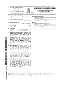 (51) International Patent Classification: Declarations Under Rule 4.17
