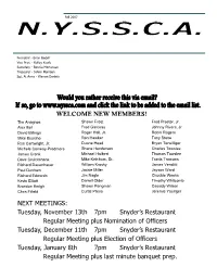 Newsletter-Fall
