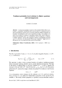 Nonlinear Potentials, Local Solutions to Elliptic Equations and Rearrangements