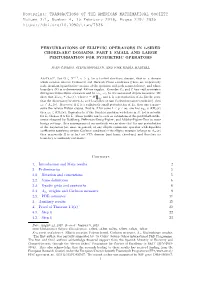 Postprint: TRANSACTIONS of the AMERICAN MATHEMATICAL