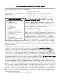 Socrates, Phil Inquiry & the Elenctic Method (F11new)