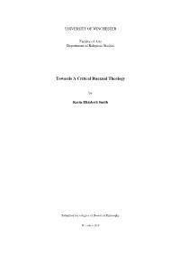 Towards a Critical Bisexual Theology