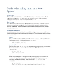 Guide to Installing Iman on a New System
