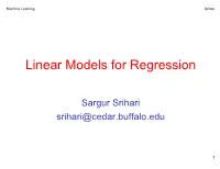 Linear Models for Regression
