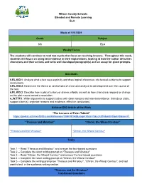 Ms. Legrange's Lesson Plans