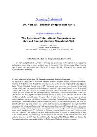 Opening Statement
