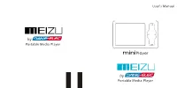 Portable Media Player Portable Media Player User's Manual