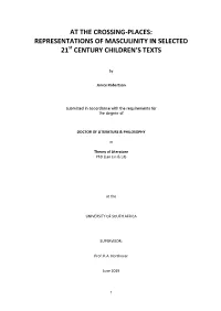 Representations of Masculinity in Selected 21 Century Children's Texts